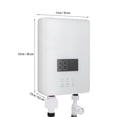 thumbnail image 3 of PTOOTP Calentador de agua eléctrico sin tanque : pequeño calentador de agua instantáneo con interruptor de aire y kit de cabezal de ducha para baño o bañera, enchufe estadounidense., 3 of 7