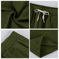 thumbnail image 5 of Dwelliawo Corduroy Shorts for Men 2026 Summer Casual Elastic Waist Drawstring Workout Gym Beach Vacation Shorts with Pockets Army Green M, 5 of 6