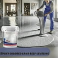 thumbnail image 2 of Epoxy Colored Sand Self Leveling Floor Paint, Epoxys Colored Sand Self Leveling, Epoxy Floor Paint, for Basement, Wood Floors, Garage and Outdoor (Colorful,2kg/4.4lb), 2 of 10