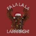 thumbnail image 2 of Women's Star Wars Christmas Chewie Fa La La  Graphic Tee Red Small, 2 of 3