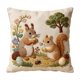 thumbnail image 2 of Funda de cojín decorativa con bordado de pelusa corta | Funda de cojín suave para sofá, cama, sillón | Funda de cojín decorativa para sala de estar y dormitorio, 2 of 6