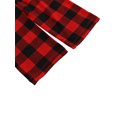 thumbnail image 3 of Women Men Christmas Matching Pajamas Set for Couple Plaid Top Pant Set, 3 of 8