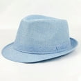 thumbnail image 4 of Anvazise England Hat Exquisite Unisex Large Panama Jazz Cap for Outdoor, 4 of 13