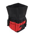 thumbnail image 2 of Bolsa de almacenamiento definitiva para herramientas, organizador de herramientas de jardín con 42 bolsillos y cubo rojo, 2 of 8