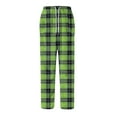 thumbnail image 6 of Havenx Flannel Pajamas for Men Microfleece Plaid Pj Bottoms 2025 Big and Tall Sleep Pants Elastic Waist Wide Leg Soft Sleep & Lounge Pants,Green XL, 6 of 6