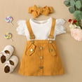 thumbnail image 3 of Baby Girl Clothes 6-12 Months Toddler Girls Lace Ruffles Fly Sleeve Solid Ribbed T Grandma Baby Girl Clothes, 3 of 5