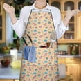 thumbnail image 6 of Cartoon Unicorn Rainbow Raindrop Cloud Apron-Garden Aprons for Women with Pockets-Cotton Linen Waterproof Kitchen Cooking Gardening Aprons Adjustable for Kitchen,Cooking,BBQ and Salon 33x27 Inch, 6 of 7