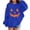 Blue, variant on Girls Oversized Hoodies Halloween Pumpkin Graphic Hooded Sweatshirts Teen Kids Cute Funny Pullover Tops Cotton Casual Fashion Sweater