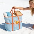 thumbnail image 4 of Oversized Beach Tote Bag with Mesh Pockets for Swimwear Storage and Organizing, Water Resistant Nylon Travel Tote for Pool, Beach, and Gym with Comfortable Wide Handle, 4 of 6