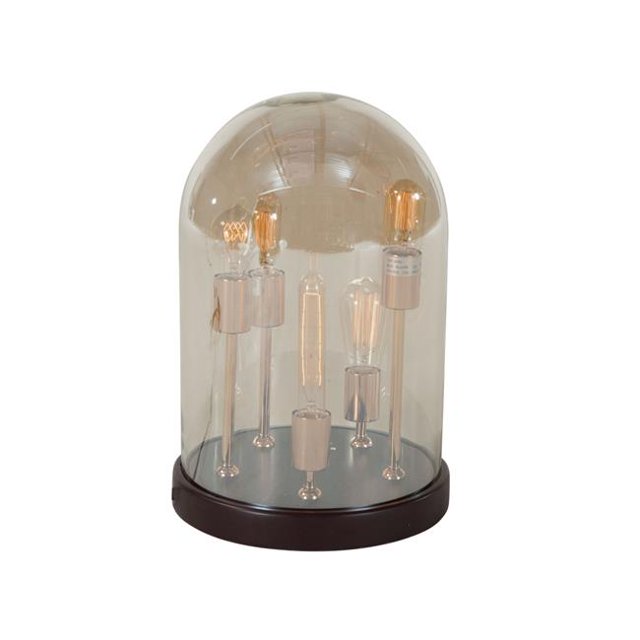 World Interiors ZWGET306-3 Élément Industriel Moderne Lampe de Table&44; Noir