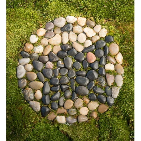 River Rock Stepping Stones with Insect Design, Set of 3 - Walmart.com