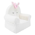 thumbnail image 3 of Soft Landing Sweet Seats, Premium and Comfy Toddler Lounge Chair with Carrying Handle & Side Pockets –Polyester, Ivory Unicorn, 3 of 8