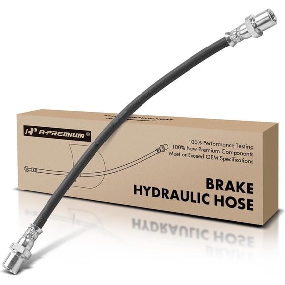 A-Premium Rear Driver or Passenger Brake Hydraulic Hose Compatible with Select Subaru Models - Impreza 1993-2001, Legacy 1995-1998, Without Anti-lock Brakes
