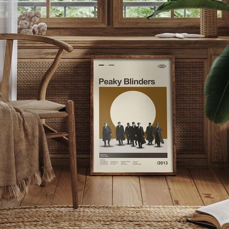 LAVIE Mid Century Modern Peaky Blinders Poster Retro Peaky Blinders Print Modern Vintage Movie Posters No Frame