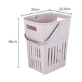 thumbnail image 2 of FastXmas Slim Laundry Hamper Handles Collapsible Laundry, Dirty Clothes Storage Floor-standing Household Bathroom Storage Basket for Home Use(24.3 L), 2 of 6