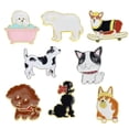 thumbnail image 1 of Juego de broches de aleación con bonitos dibujos animados de perros, 1 of 3