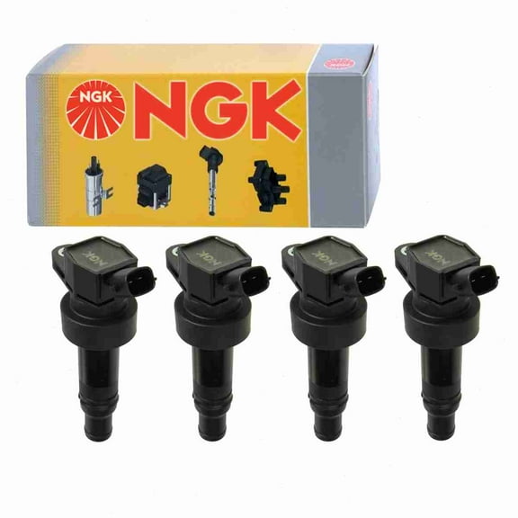 4 pc NGK 48943 Ignition Coils for 178-8509 2505-484819 27301-2B100 36-8221 673-8304 84153402 921-2129 E1152 GN10634 IC755 UF-652 UF652 Spark Plug Wire Boot Fits select: 2012-2019 KIA SOUL