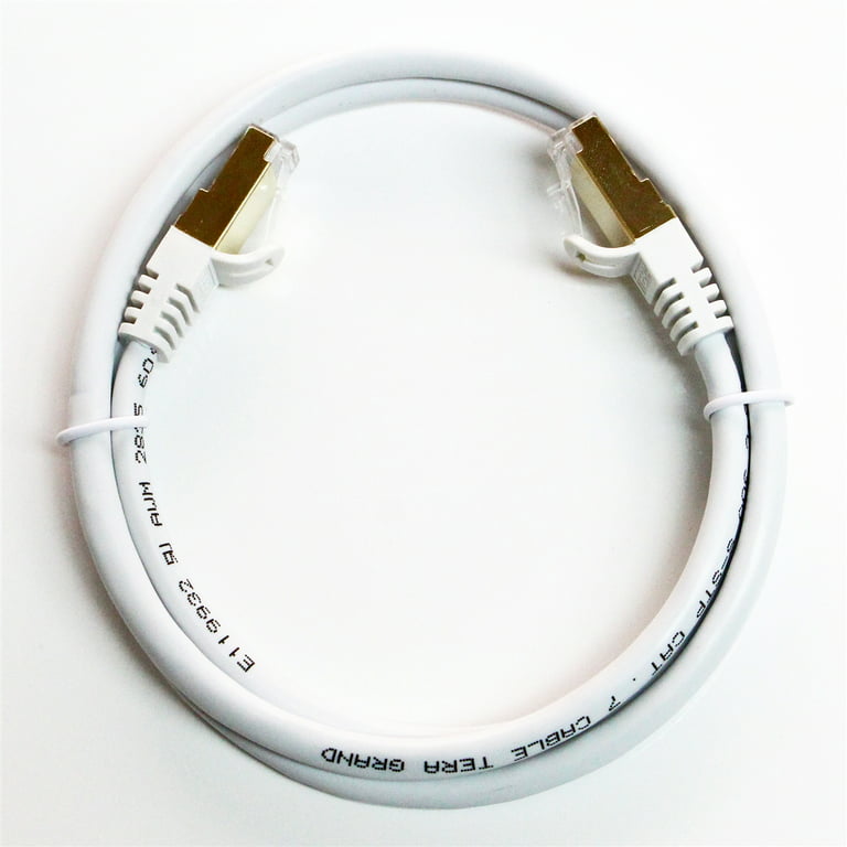 50 Ft White - CAT7 Ethernet Cable - Tera Grand