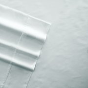 Noble Linens 4 Piece Solid Microfiber Bed Sheet Set, Mint, Full