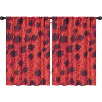 Blackout Kids Curtains,Leopard Print Childrens Insulated Curtains Set Of 2,Bedroom Essentials,Toddler Room Decor 42"x63"(106x160cm)