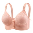 thumbnail image 2 of Bixock Push Up Bra for Women No Underwire Wireless Bra Thin Breathable Lift Support Front Button Closure Abjustable Straps Women Under Wear, 2 of 4