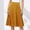 Yellow, variant on USSUMA Women'S Skirts Midi Skirt Solid Color High Waist Pleated High-Elastic Mid-Calf Skirt Casual Dresses Comfortable Skirts Meeting Festival Gift Army Green Skirt for Women L