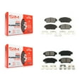 thumbnail image 1 of SIM Front Rear Semi-Metallic Brake Pads Kit for Car 2004-2010 Toyota Sienna KSM-100399, 1 of 8