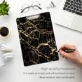 thumbnail image 4 of FMSHPON Golden Marble Clipboard Hardboard Wood Nursing Clip Board and Pull for Standard A4 Letter 13x9 inches, 4 of 7