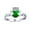 Green, variant on Womens Sorority Sister BFF Cocktail Statement Ring CZ Gemstone Claddagh .925 Silver