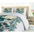 thumbnail image 5 of Ambesonne Skull Duvet Cover Set, Scary Deadly Rocker Trio, 2-Calking, Pale Yellow Emerald, 5 of 7