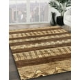 thumbnail image 3 of Ahgly Company Machine Washable Indoor Rectangle Abstract Saddle Brown Area Rugs, 8' x 12', 3 of 7