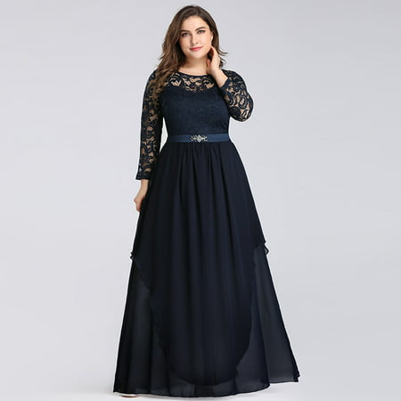 Ever-Pretty Women Full Length Lace Plus Size Mother of the Bride Evening Dresses for Women 07716 US6