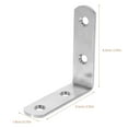 thumbnail image 2 of VERDANVERSE Angle Support Bracket Silver 10Pcs 2.55X2.55X0.75In, 2 of 8