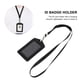 thumbnail image 4 of Tarjeta de identificación del empleado 1PC Titular de la tarjeta de crédito Tapa de la tarjeta de lanyard extraíble (Negro), 4 of 5