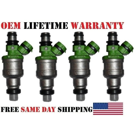 4x OEM Denso #23250-16100 Fuel Injectors for 1989-1990 Geo Prizm 1.6L I4/Refurbished/