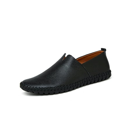 

Bellella Men s Shoes Pure Color Loafers Closed Toe Flats Non Slip Moccasins Parties All Seasons Black 16
