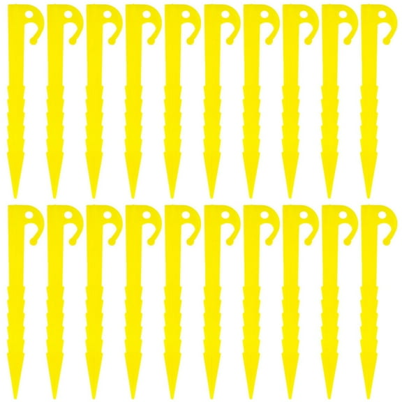 Heavy Duty Tent Stakes 20 Pack Lightweight Camping Hook Nail Lengthen Spiral for Outdoor Hiking