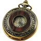 thumbnail image 1 of Reloj de bolsillo mecánico de cuerda manual para hombre, diseño hueco de grano de madera Steampunk Vintage con cadena y caja, 1 ud., 1 of 5