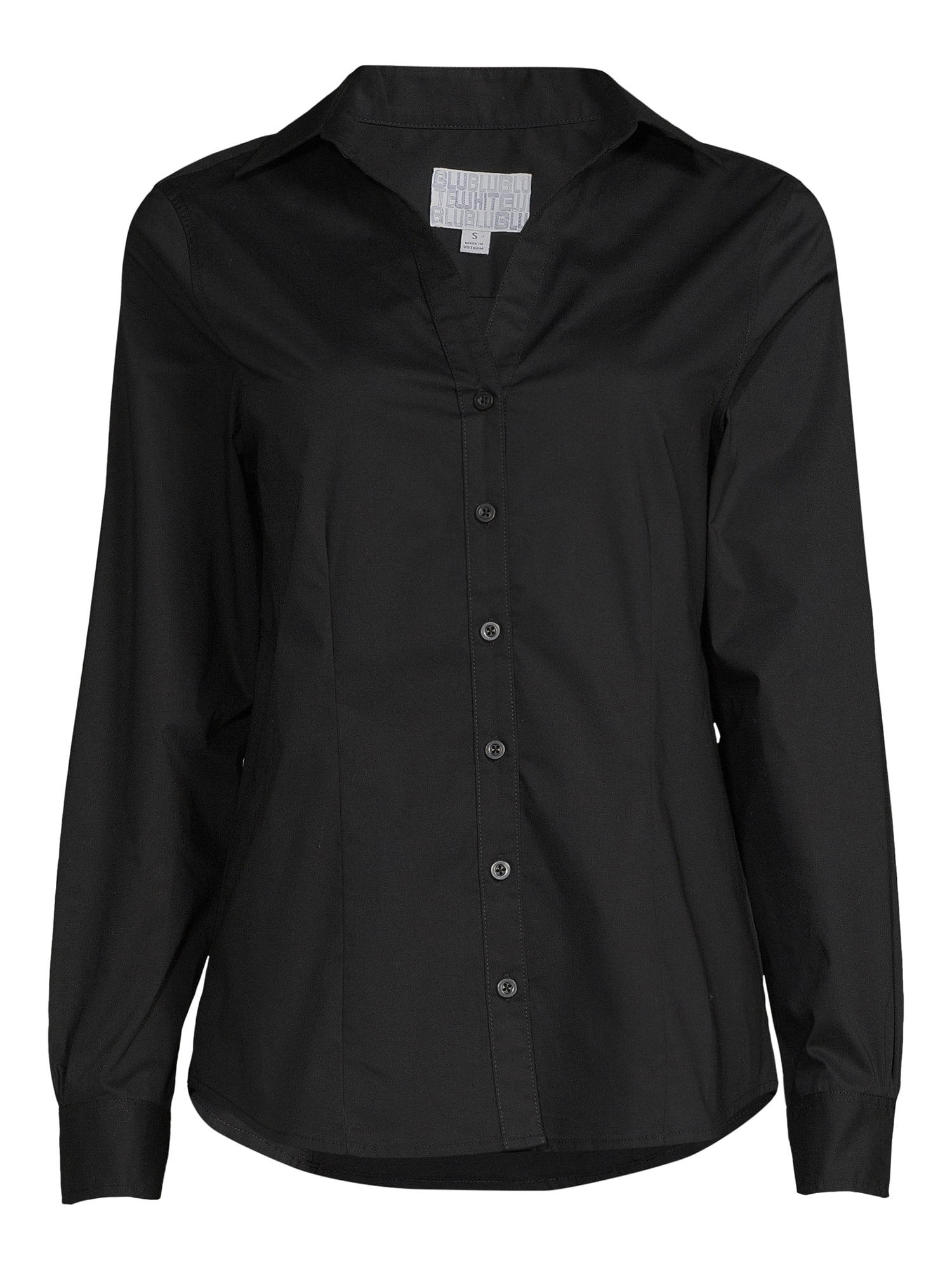 Blu White Blu Women's Solid Button-Front Shirt