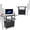 with stretcher, variant on Ataucjin Mobile AV Cart with Locking Cabinet, Laptop Stand, Drop Leaves, Height Adjustable, Extra Storage Space, Power Strip
