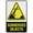 Warning Sign 4, variant on Sodium Bicarbonate Reflective Aluminum Metal Signage - 8"x12", With Symbol, Weatherproof - Lab, Kitchen, Bakery, Food Factory
