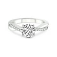 thumbnail image 4 of 2 Carat IGI Certified Round Shape Lab Grown Diamond Engagement Ring | 14K White Gold | Twisted Vine Lab Diamond Ring | FG-VS1-VS2 Quality Friendly Diamonds, 4 of 6