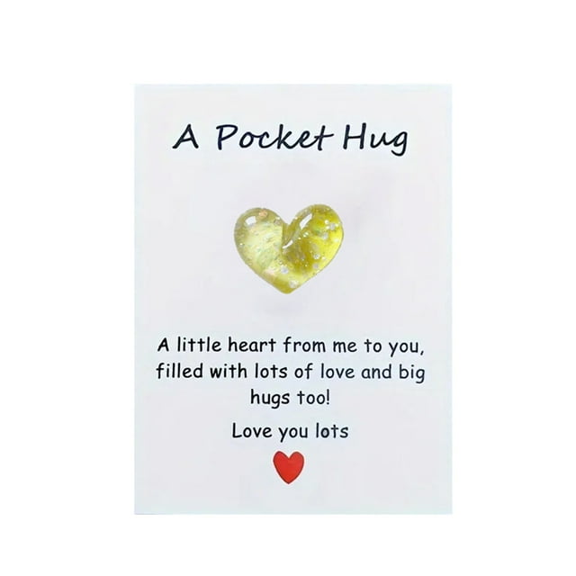 Pocket Hug Heart With Greeting Cards Ittle Heart Pocket Hug Carry Heartwarming Message To Hug Whoever Needs Cute Decorations Gift For Birthday Valentines Thanksgiving