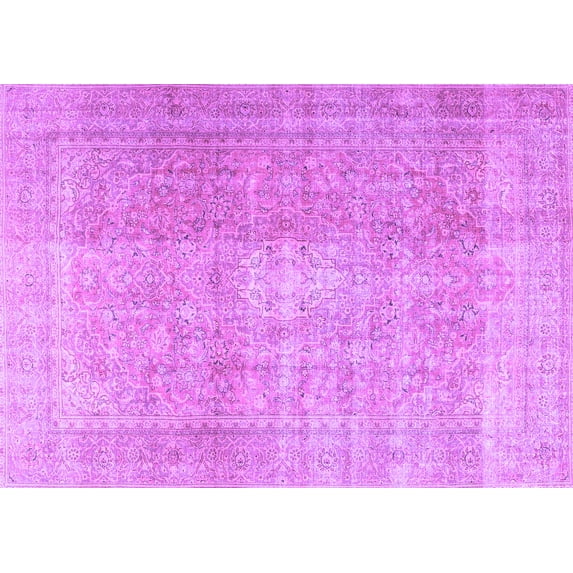 Ahgly Company Indoor Rectangle Persian Purple Traditional Area Rugs, 2' x 4'