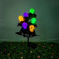 thumbnail image 4 of Nueva luz colgante con forma de calavera en forma de rosa de 4 cabezas alimentada por energía solar para exteriores, decoración de jardín y patio, 4 of 4