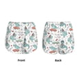 thumbnail image 5 of Picia Music Lover Dinosaur Pattern Women's 2 in 1 Athletic Running Shorts High Waisted Workout Casual Gym Sweat Shorts with Comfy Liner Zipper Pockets-Small, 5 of 9