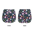 thumbnail image 4 of Disketp Floral Rabbit Print Women's Shorts Workout Shorts for Athletic Gym Running Shorts with Phone Pockets Large, 4 of 8