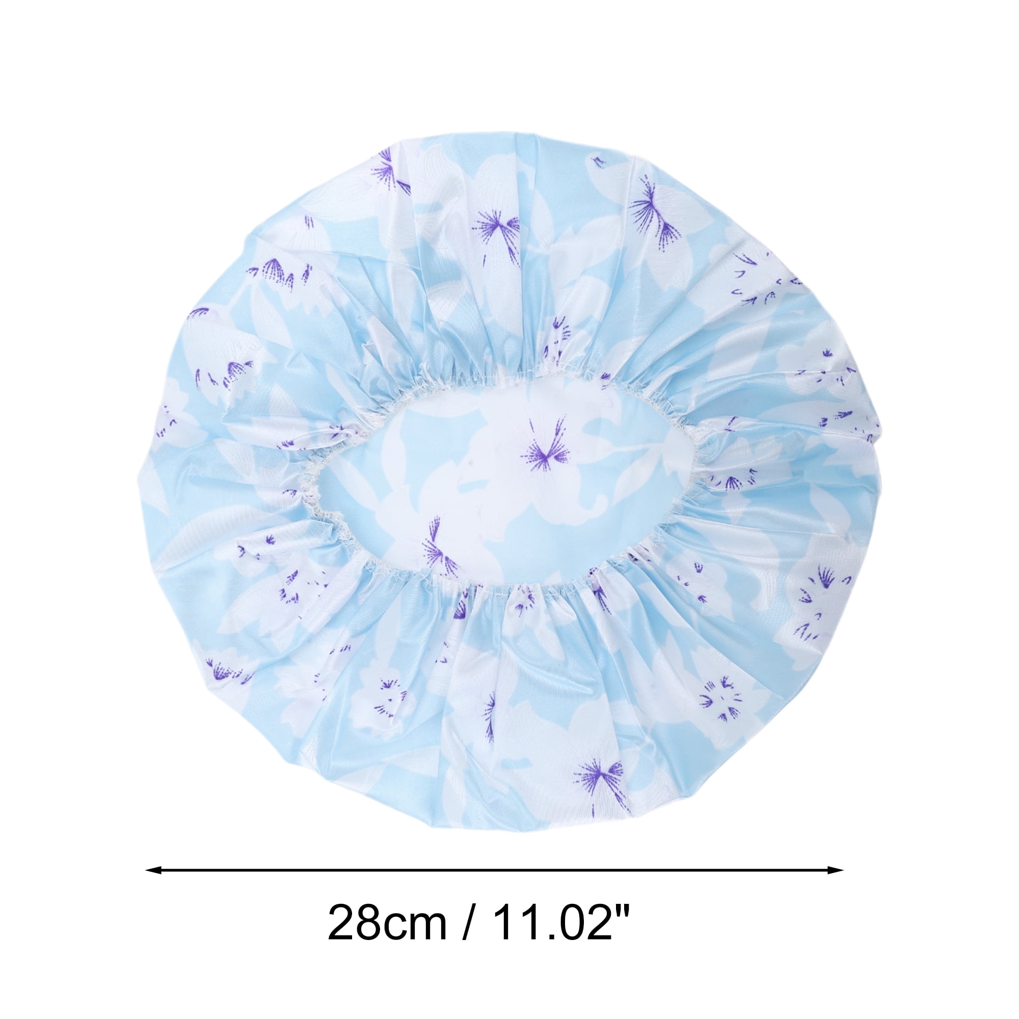 Unique Bargains Women's Durable Shower Hair Cap Blue