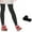BLACK, variant on Navy Girls Kids Footed Tights Dance Stockings Pantyhose Ballet Colors Medium 4-6
