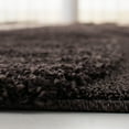 thumbnail image 4 of SAFAVIEH Florida Ellen Abstract Shag Area Rug, Dark Brown/Beige, 5' x 5' Round, 4 of 9